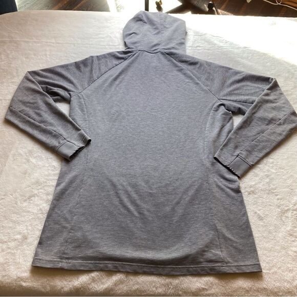 Gymshark Gray Hooded Tunic Length Sweatshirt Size Medium - Picture 2 of 9
